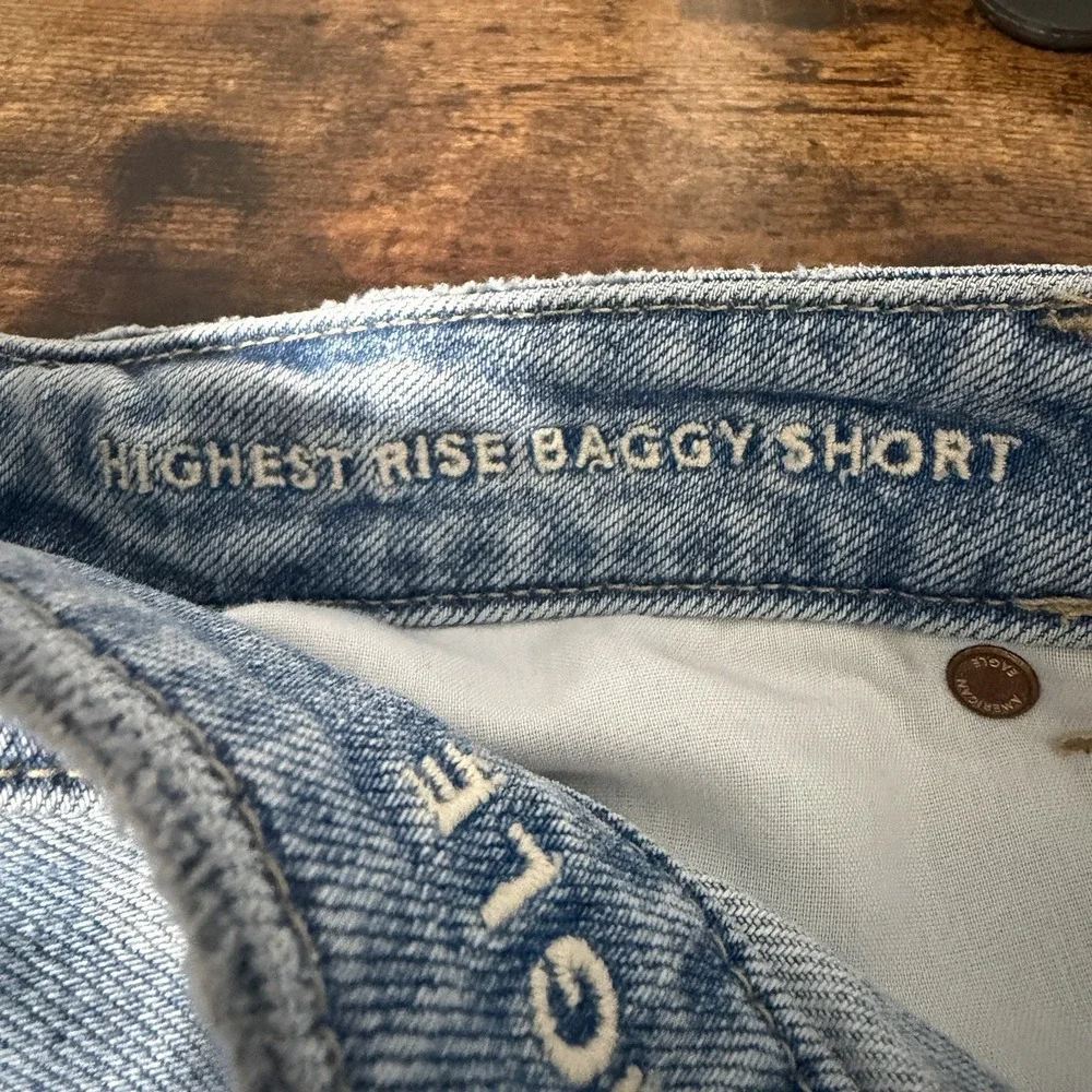 American Eagle Highest Rise Baggy Short Daisy‎ Print Women's Size 12 Beach Boho